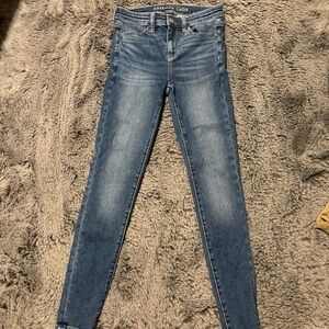 American Eagle Outfitters Women's Classic Blue Skinny Jeans